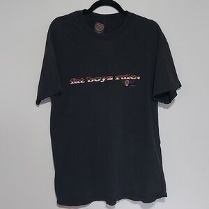 🌹 vintage harkey davidson tshirt large